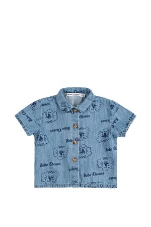 camicia in tessuto blu BOBO CHOSES KIDS | B126AB027.